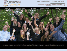 Tablet Screenshot of burgmeierdentistry.com